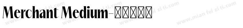 Merchant Medium字体转换